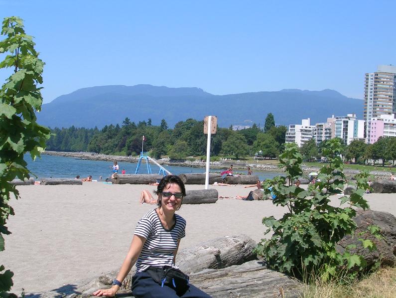Anna on english bay beach 2006