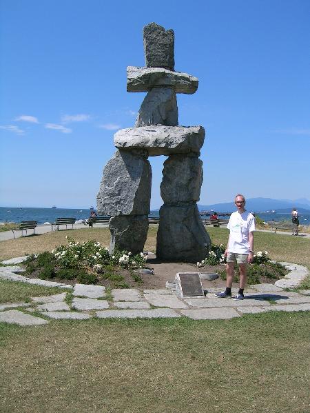 Me with large statue