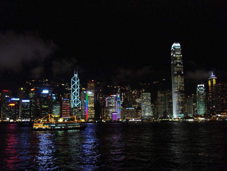at night