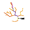 ACM DL Caption
The consensus (at least 490 trees in population of of 500) sub fitness  near the root. Yellow best, blue worse fitness. Note bright center at root, where true fitness is calculated. Consensus evaluation near the root changes little after generation 100. See also movie https://youtu.be/_qz1_1AK1gw which shows the evolution of phenotypic convergence.